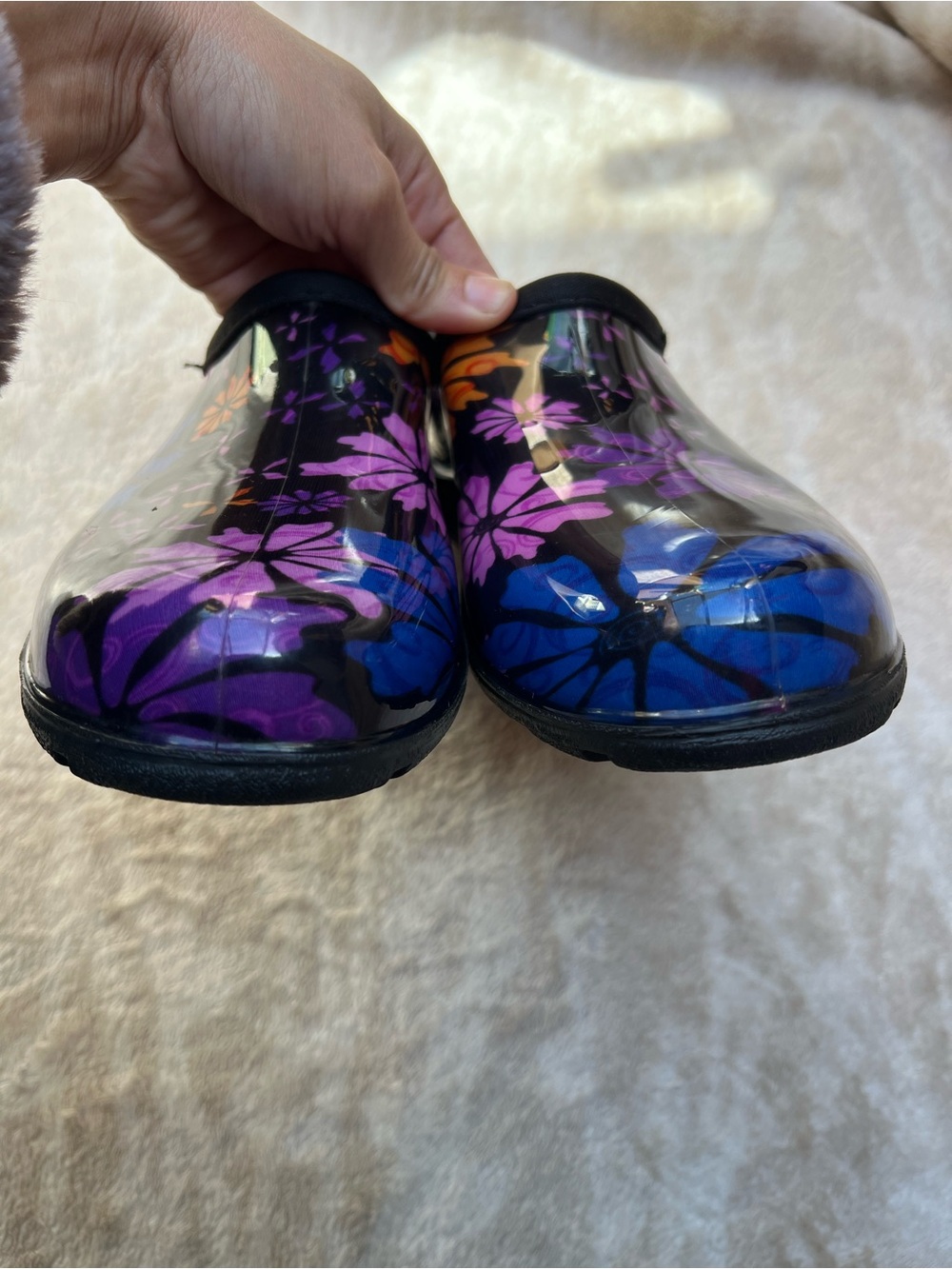 Sloggers Floral Garden Clogs – Size 8 Women’s - Picture 3 of 7